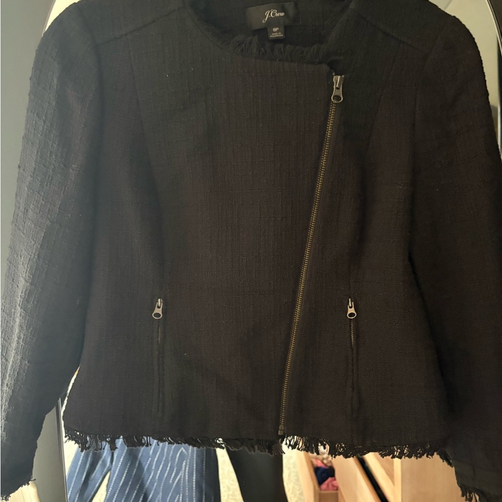 J. Crew Black Textured Women's Blazer